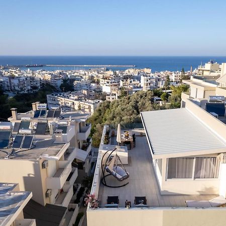 Helen Luxury Holiday House With Sea View Rethymno Exteriör bild