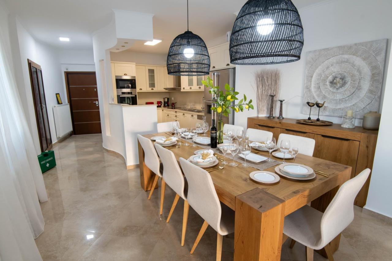 Helen Luxury Holiday House With Sea View Rethymno Exteriör bild