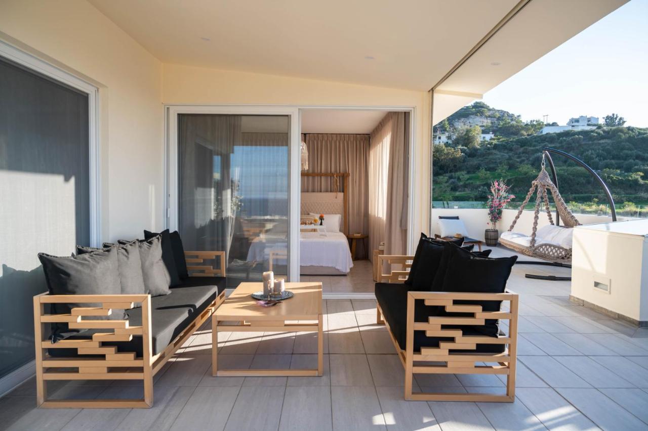 Helen Luxury Holiday House With Sea View Rethymno Exteriör bild