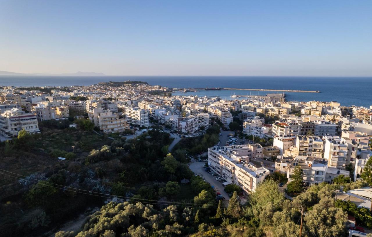 Helen Luxury Holiday House With Sea View Rethymno Exteriör bild